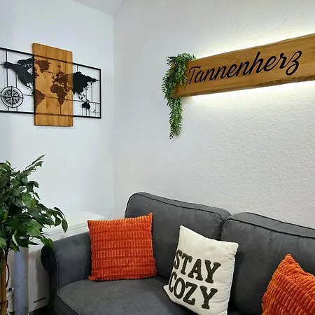 Apartment Tannenherz Mit Balkon & Bergblick & Naehe Hillebachsee & 2 Schlafzimmer
