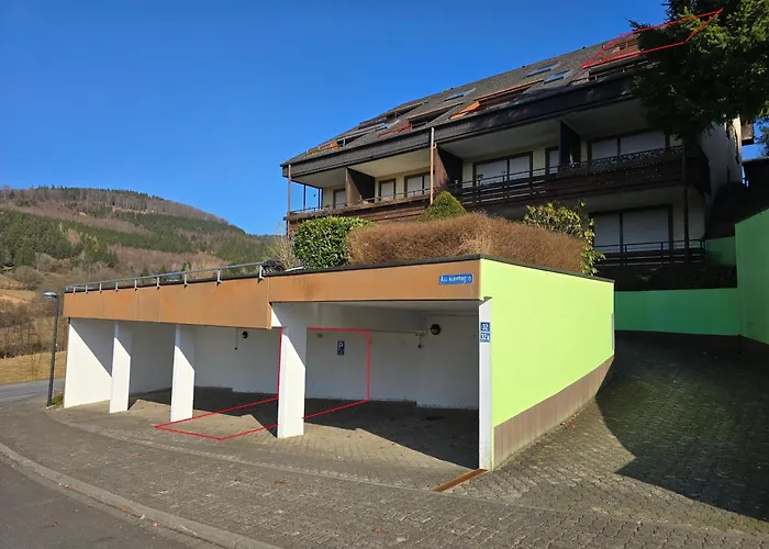 Tannenherz Mit Balkon & Bergblick & Naehe Hillebachsee & 2 Schlafzimmer 아파트