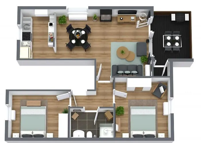 아파트 Tannenherz Mit Balkon & Bergblick & Naehe Hillebachsee & 2 Schlafzimmer