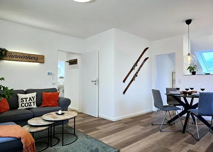 아파트 Tannenherz Mit Balkon & Bergblick & Naehe Hillebachsee & 2 Schlafzimmer *